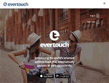 Tablet Screenshot of evertouchcontacts.com